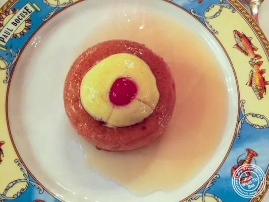 Baba au rhum at L'Auberge du Pont de Condongesof Paul Bocuse in France