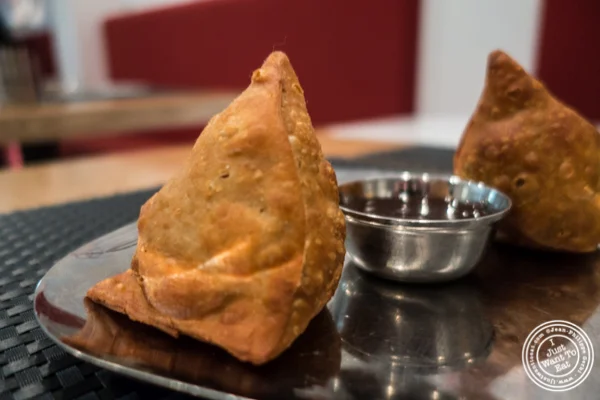 纽约州纽约市印度中国体育网直播Dosai的Samosa