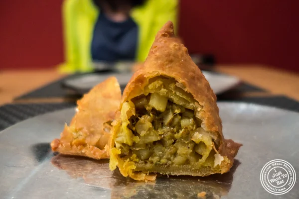 纽约州纽约市印度中国体育网直播Dosai的Samosa