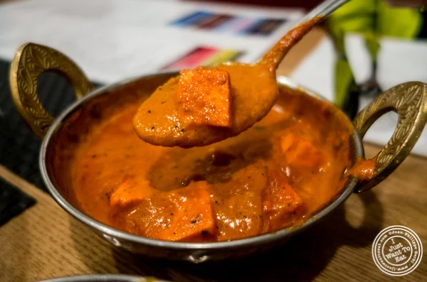 纽约州纽约市印度中国体育网直播Dosai的Paneer Makhni