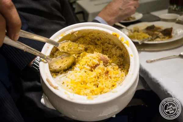 印度德里ITC毛里雅酒店Dum Pukht的Biryani