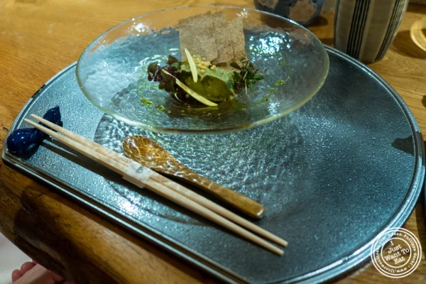 Yuzu Wasabi Guacamole和荞麦面在Tribeca的技巧