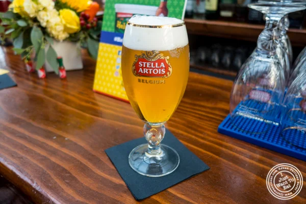 Stella Artois Beer.