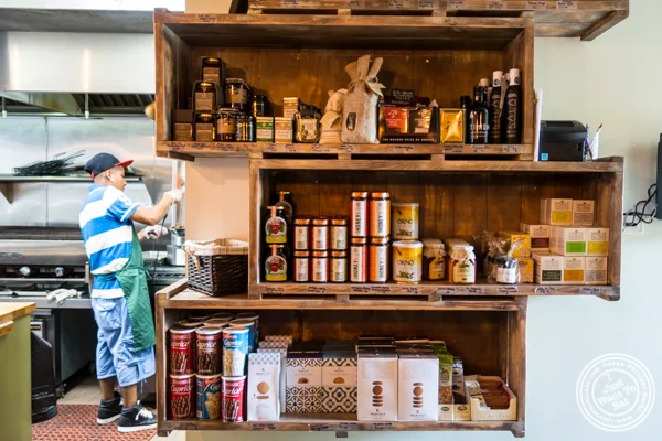 纽约布鲁克林的Avlee希腊厨房的市场