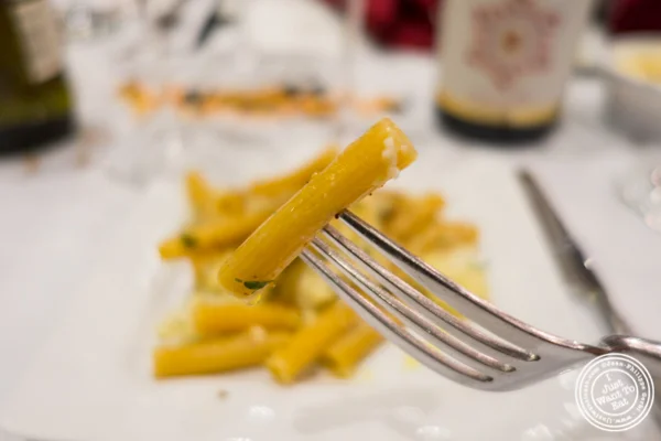 面团透镜黄色扁豆Penne rive用花椰菜和葡萄干