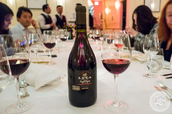 Pinot Noir Luca 2013 at Chimichurri Grill East,NYC,NY