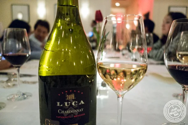 Chardonnay Luca 2015 at Chimichurri Grill East,NYC,NY