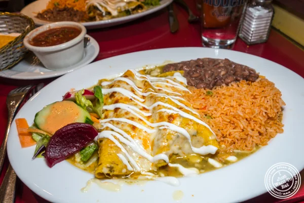 Mamasita在地狱的厨房里的King Crab Enchiladas,NYC,NY