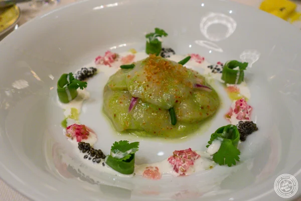 Scallop ceviche在纽约州纽约的中国体育网直播