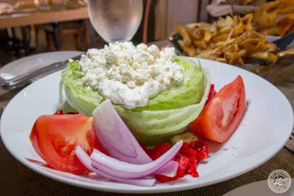 Wedge salad at 格林威治牛排馆in NYC, NY