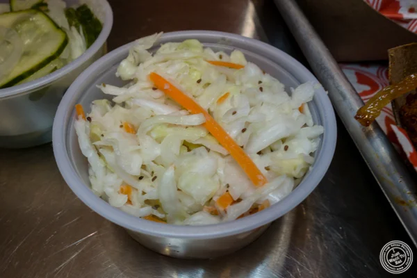 Cole slaw at 蓝丝带炸鸡在地狱's Kitchen