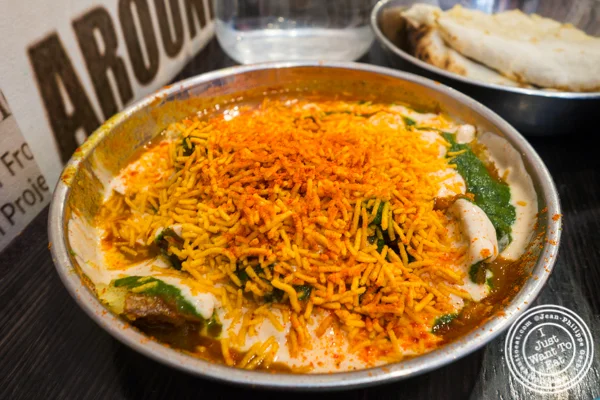 Aloo Chana chaat.在亚典在长岛市