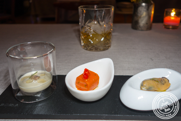 NY L'Appart的非素食Canapés