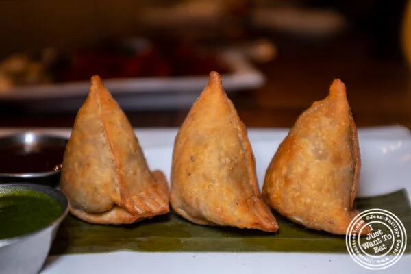 萨摩萨(Samosa)在纽约州乔拉市