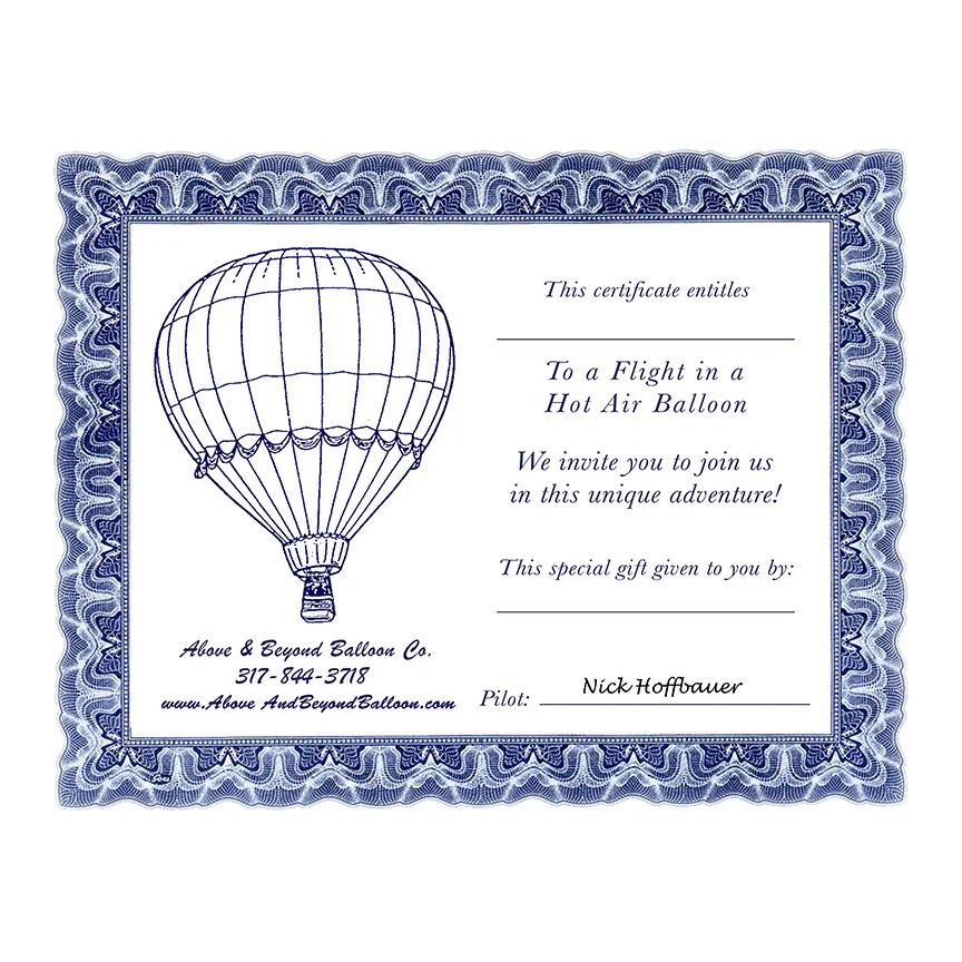 buy a gift hot air balloon