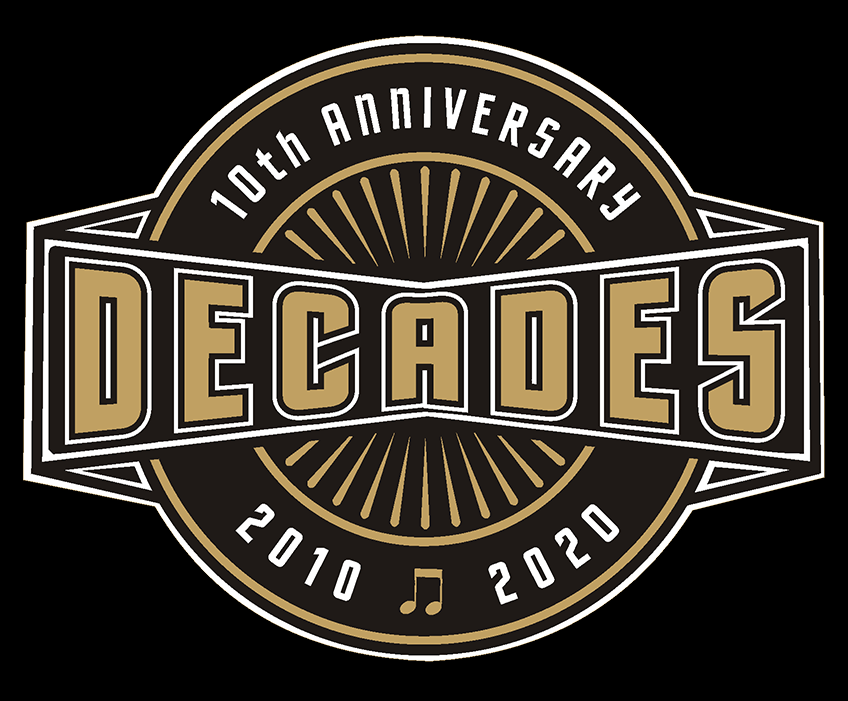 10th Anniversary T-Shirt (Double Sided) — Decades