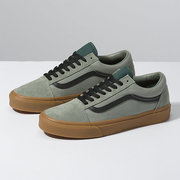 vans green gum old skool