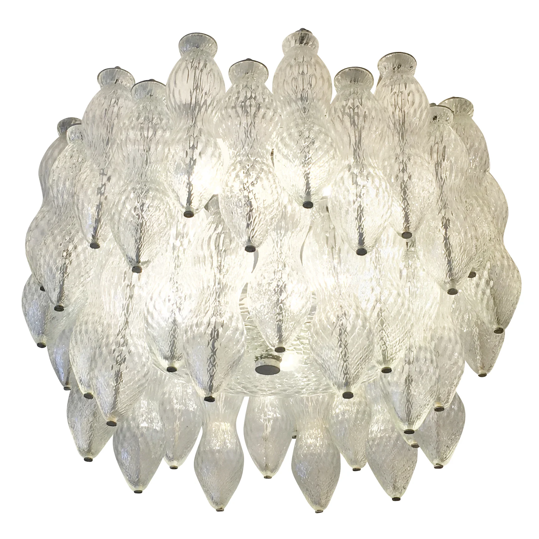 Seguso Murano Gl Chandelier Italy 1960s Gaspare Asaro Seguso Murano Gl Chandelier Italy