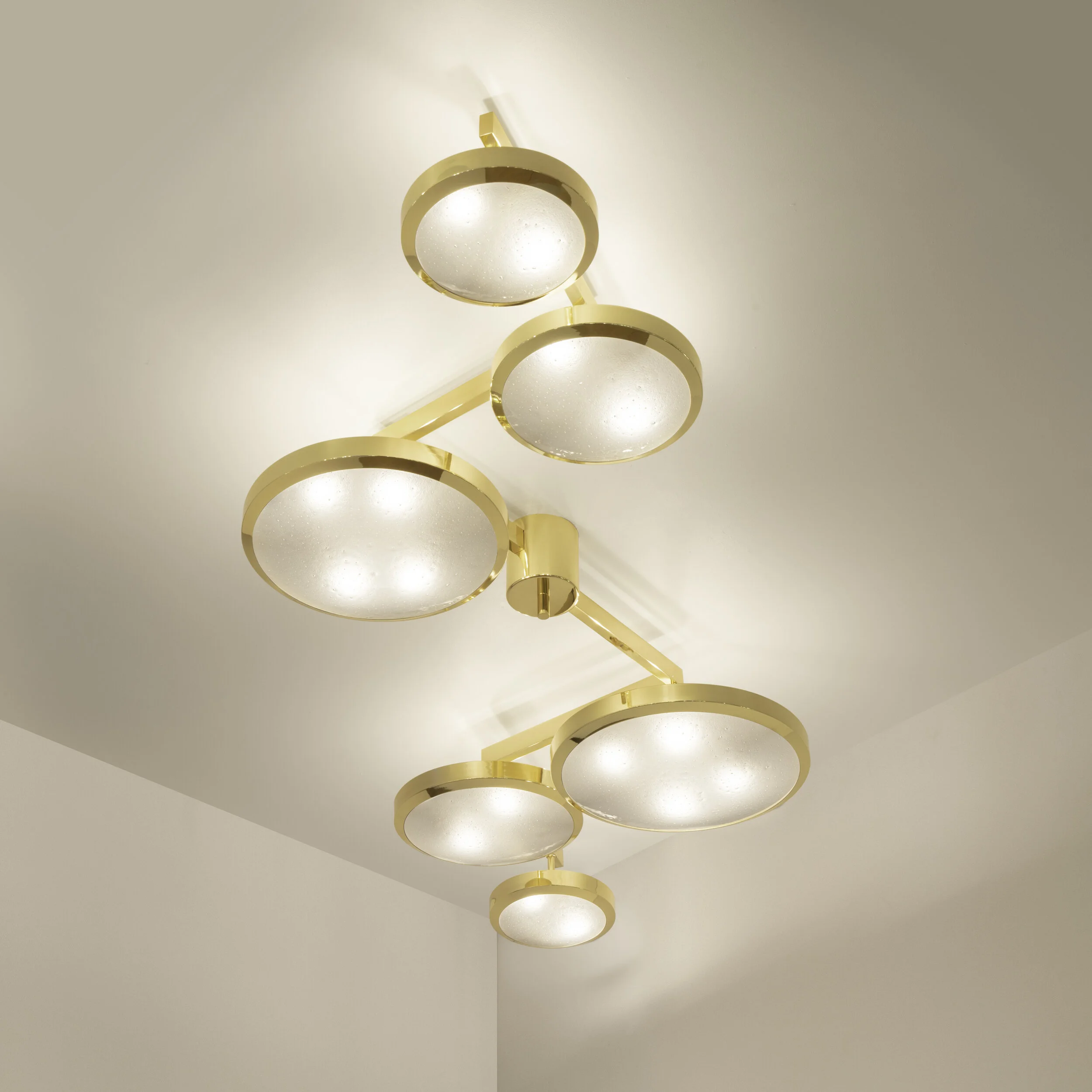 Geometria Sospesa Ceiling Light Gaspare Asaro Italian Modern Geometria Sospesa Ceiling Light