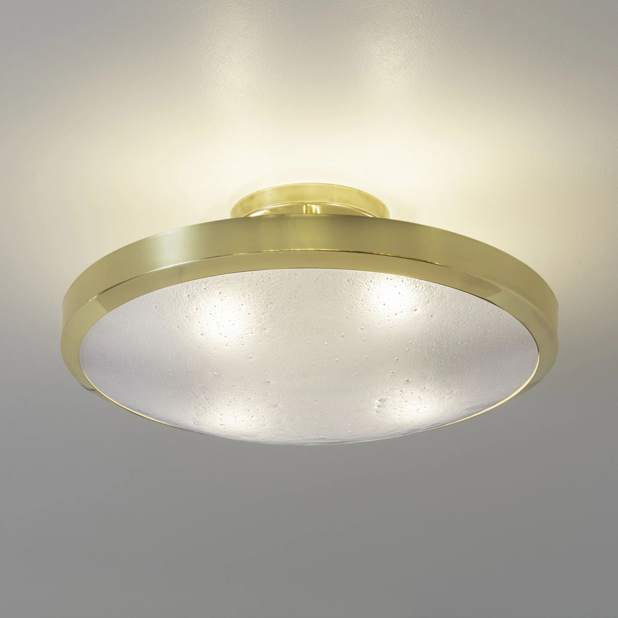 Uno Semi Flush Mount Ceiling Light Gaspare Asaro Italian Modern