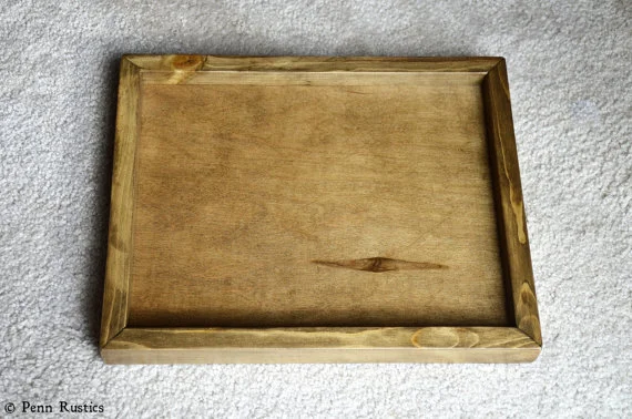 Paper Valet Vanity Letter Box Rustic Solid Wood Tray Desk Letter Box Rustic Solid Wood Tray