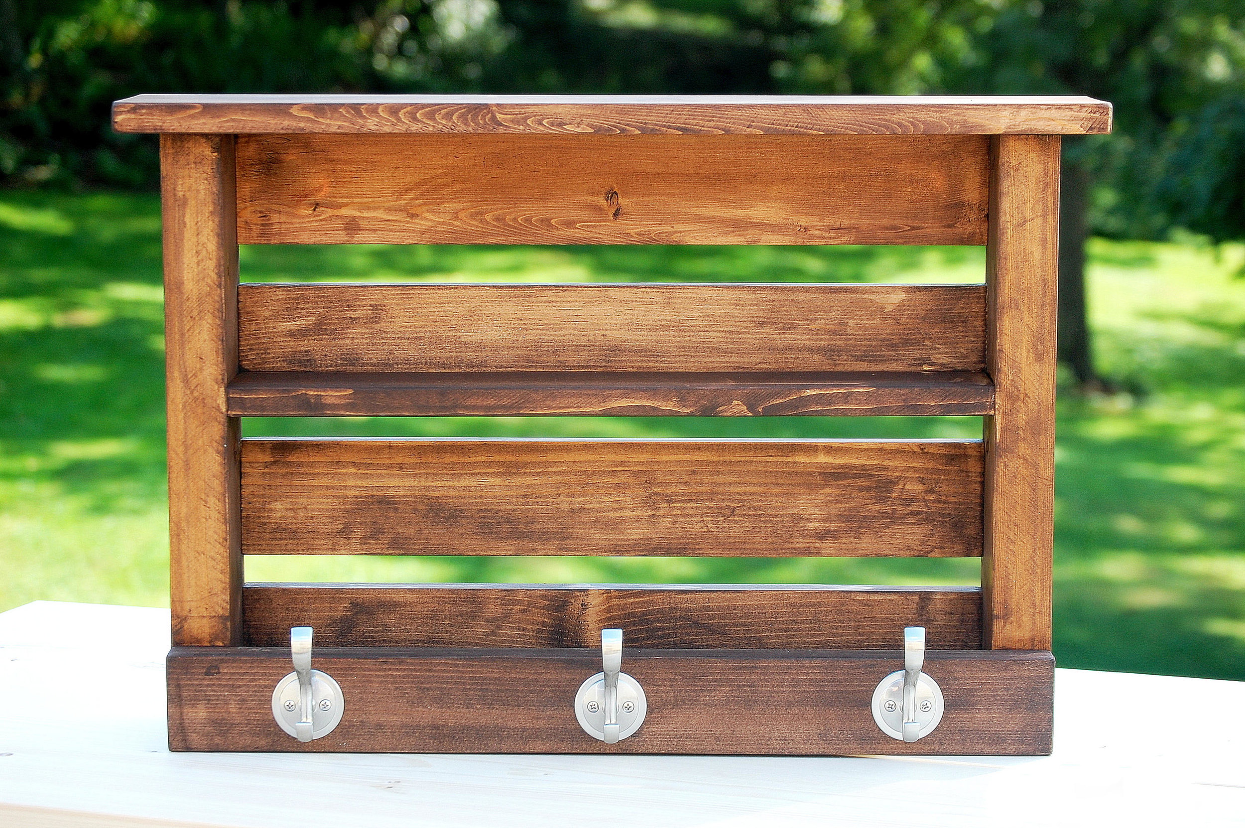 Wood Coat Rack, Cubby Shelf Rack, Entryway Rack, Wood Coat Shelf, Pine –  Strong Oaks Woodshop