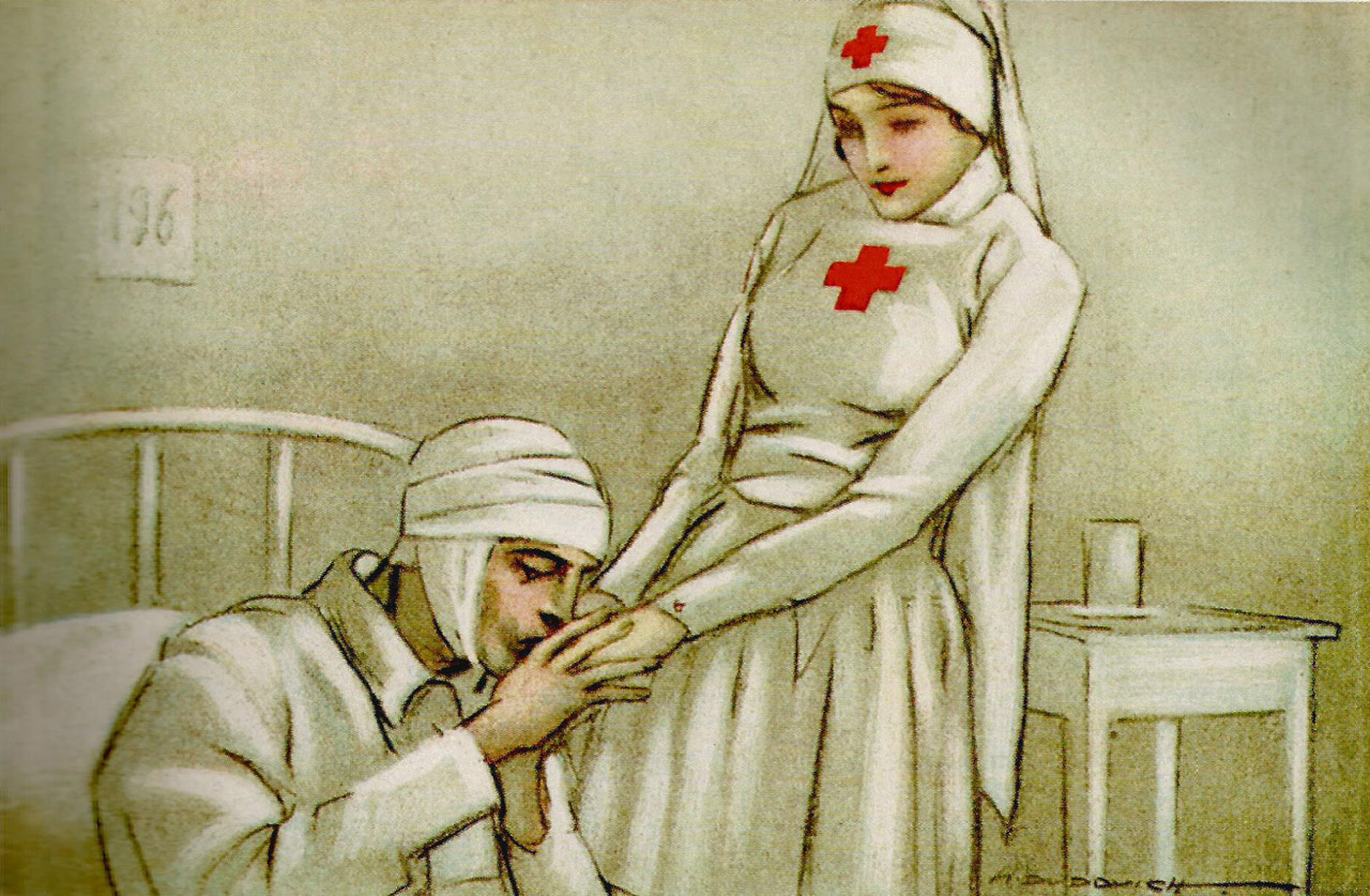 Мнимо девственная медсестра отсасывает хуй у мнимо больного 
