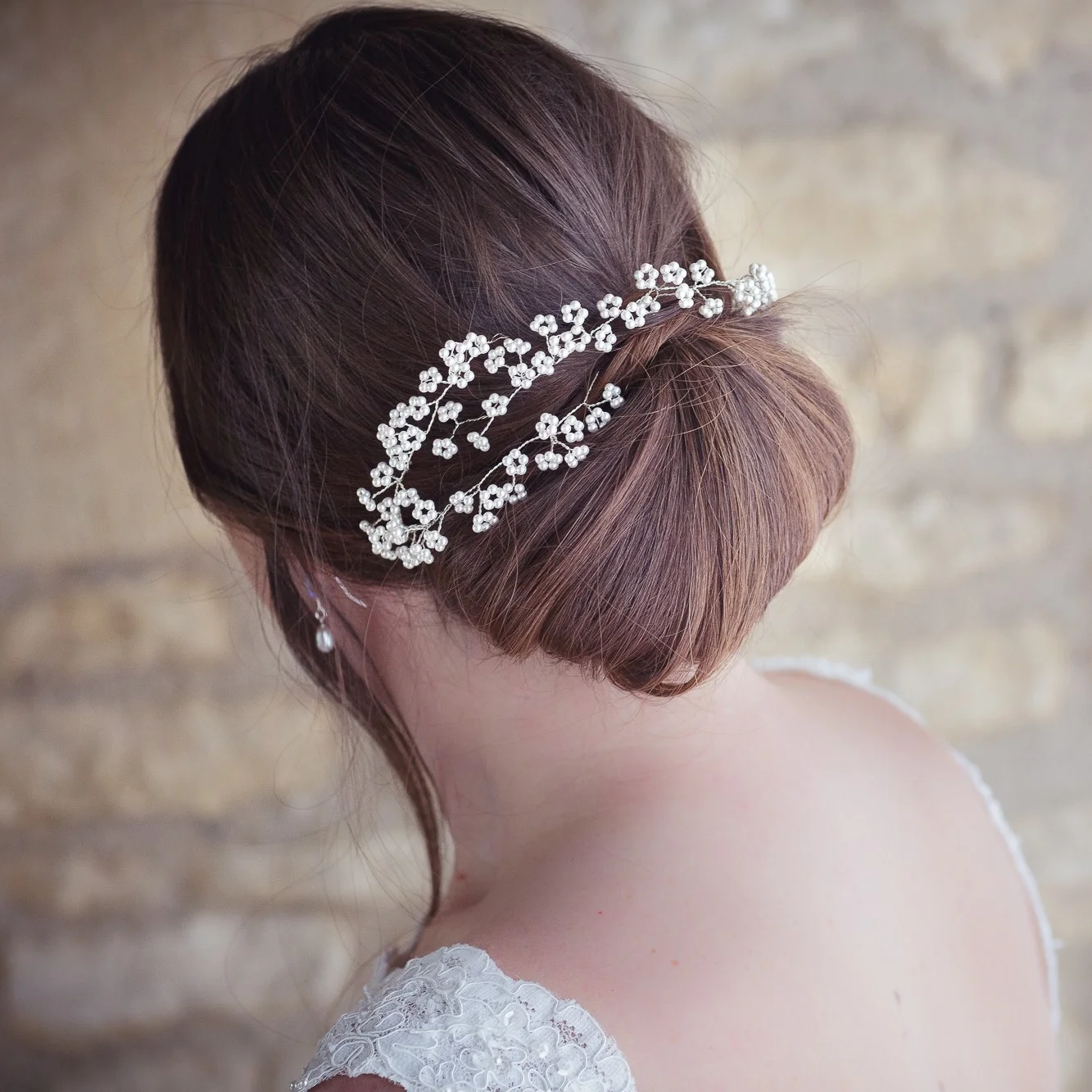 Gypsophila Wedding Pearl Wedding Hair Vine Designed To Sparkle