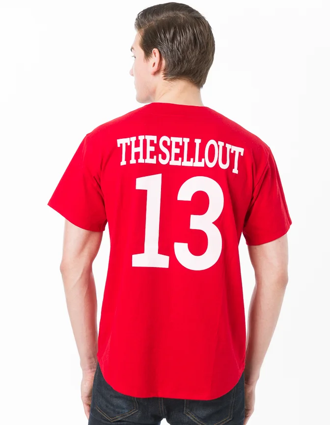 black and red baseball jersey