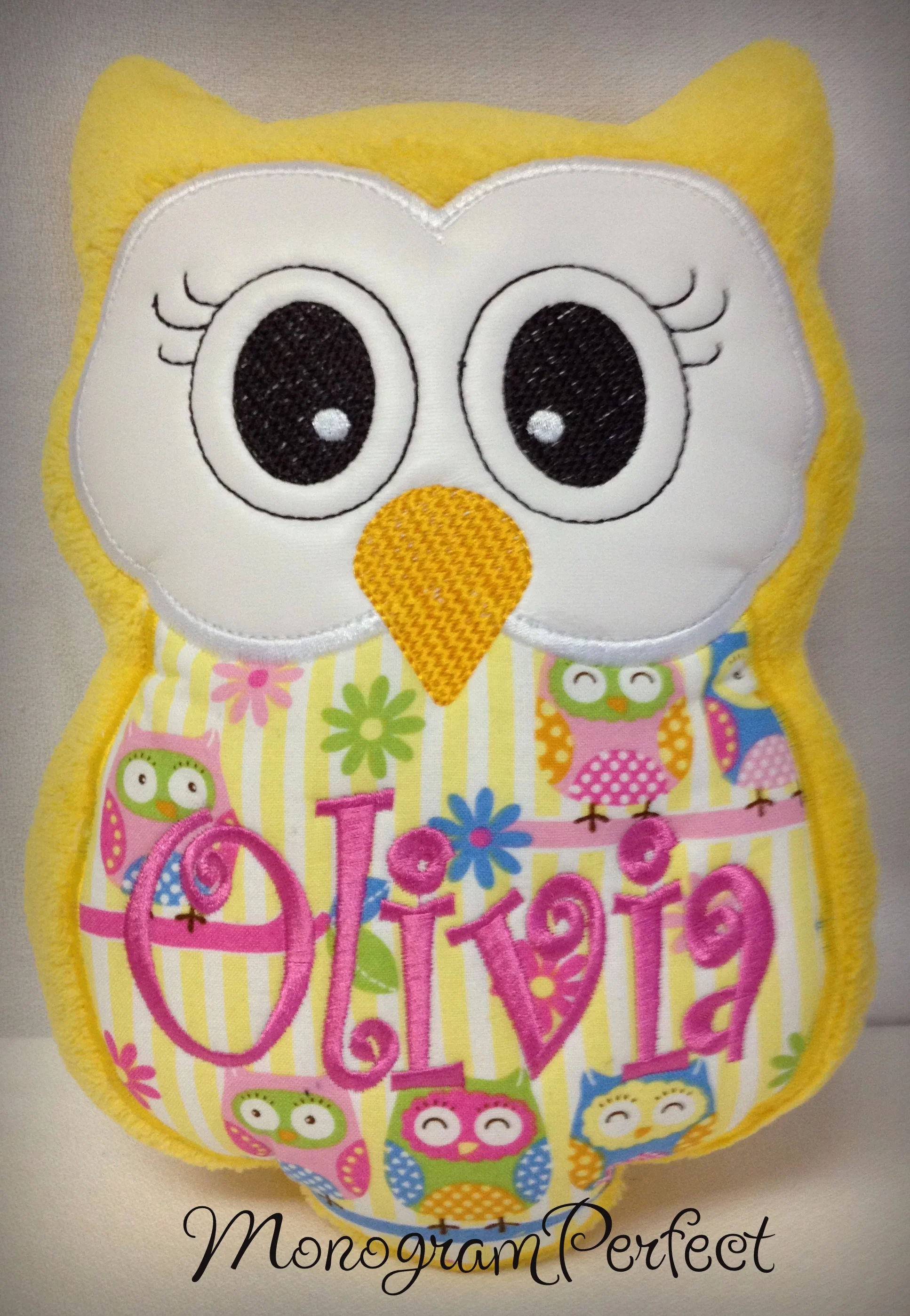 personalised owl teddy