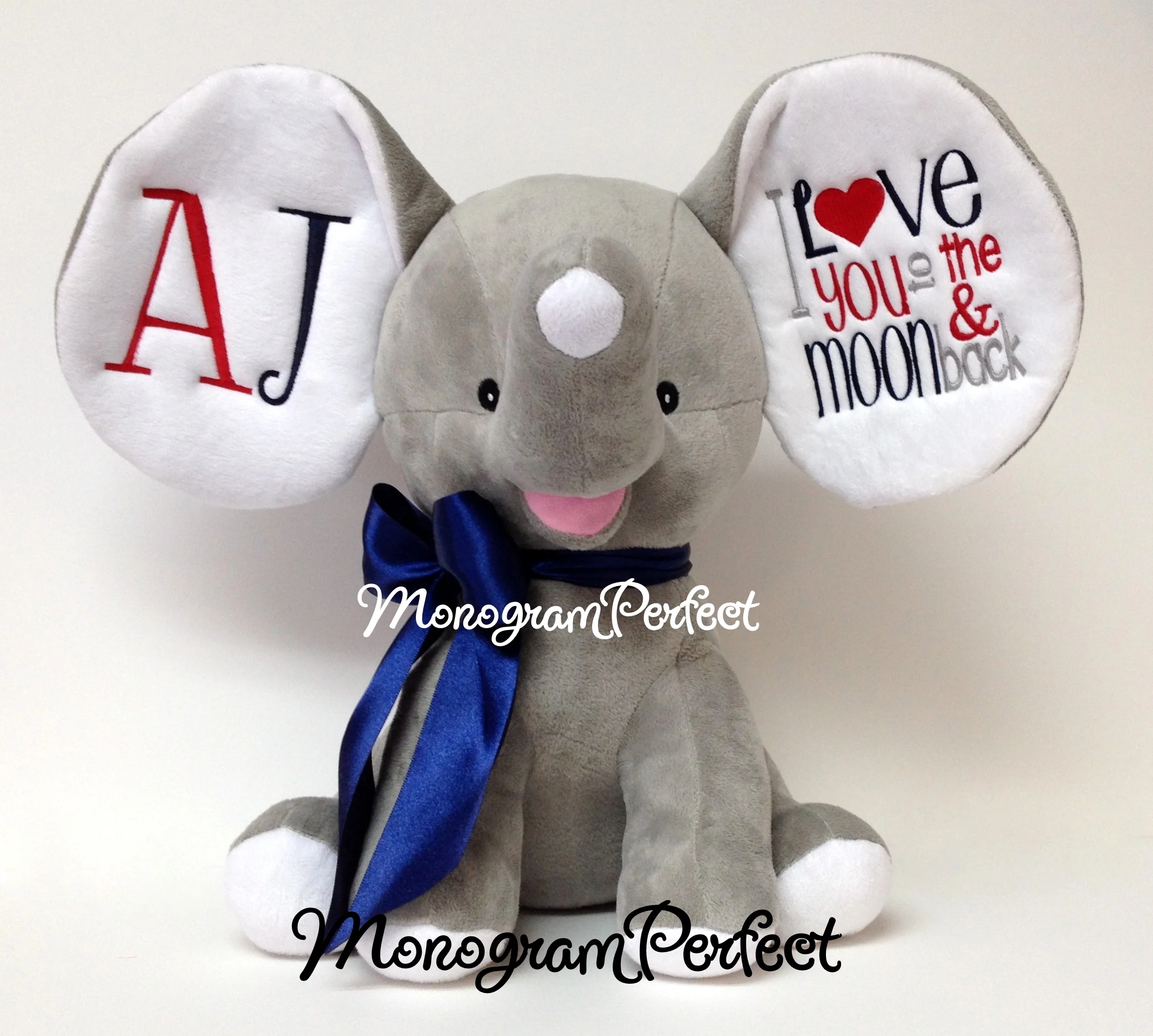 red stuffed elephant