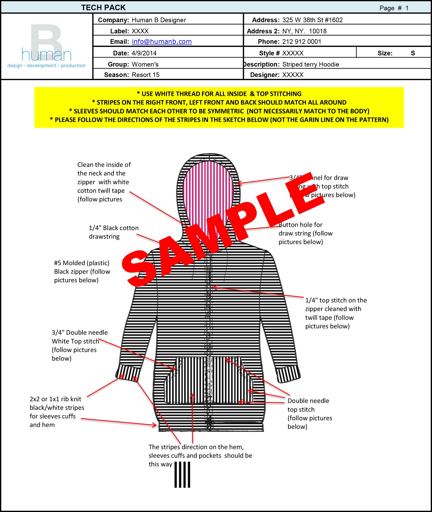 Sample Tech Pack Free Pdf Download Techpacks Co
