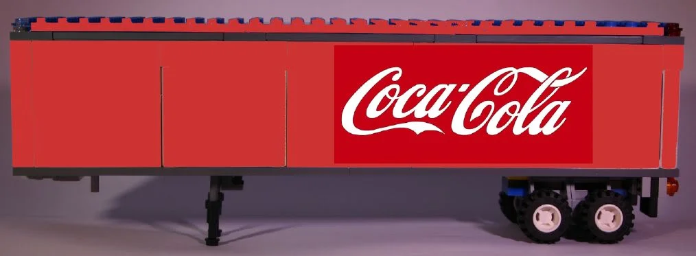 lego coca cola truck