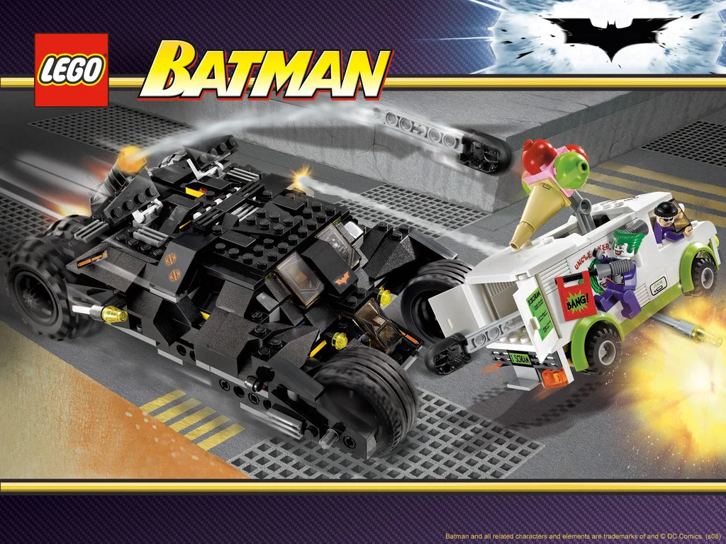 lego batman tumbler joker's ice cream surprise