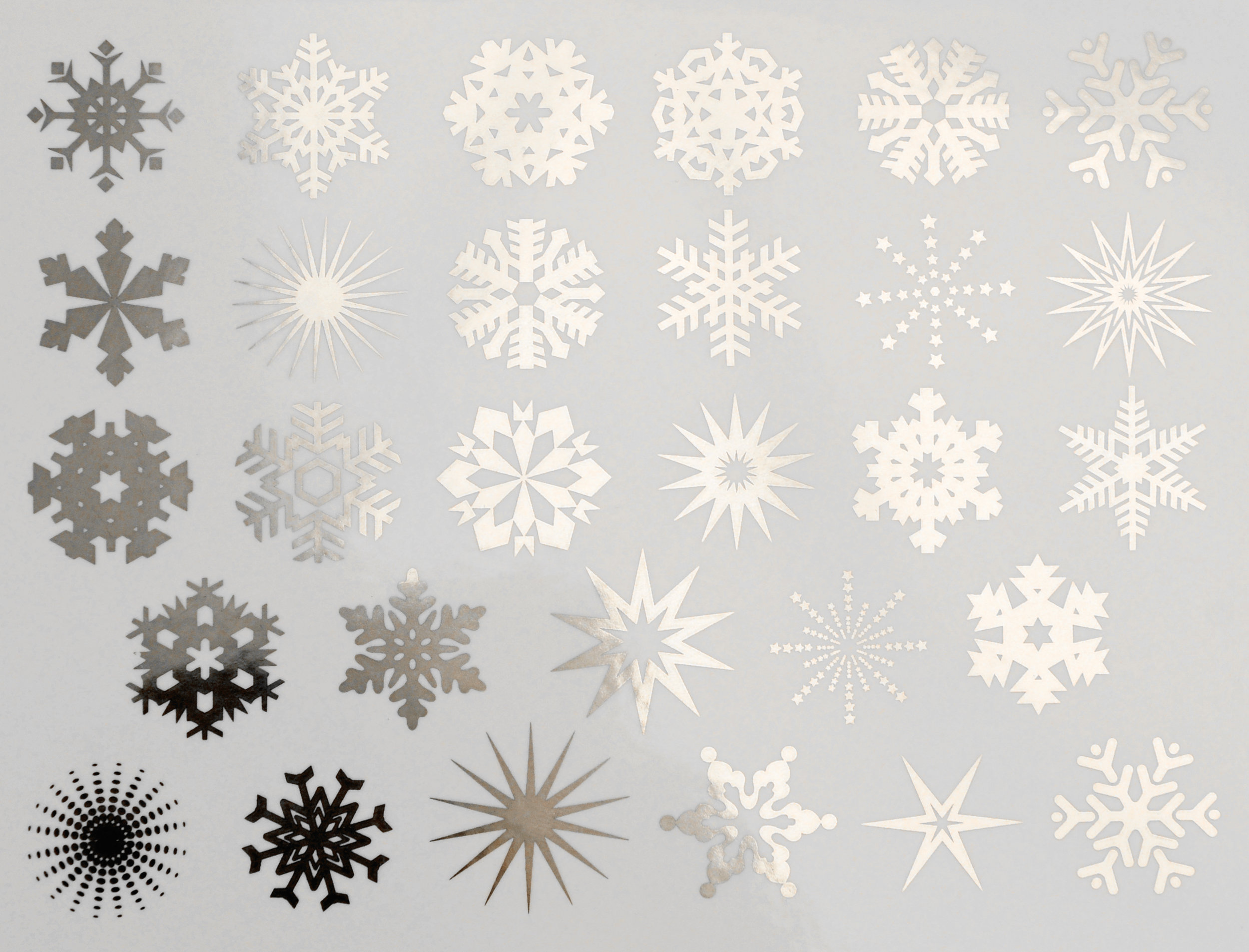 SALE-Snowflake Mix Pack -6 sheets Decals for Glass, Ceramic or Enamel —  Ceramic Decals, Glass Fusing Decals