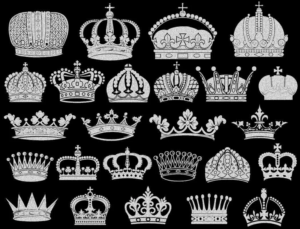 Tattoos 2 Sheets King Queen Imperial Crown Temporary