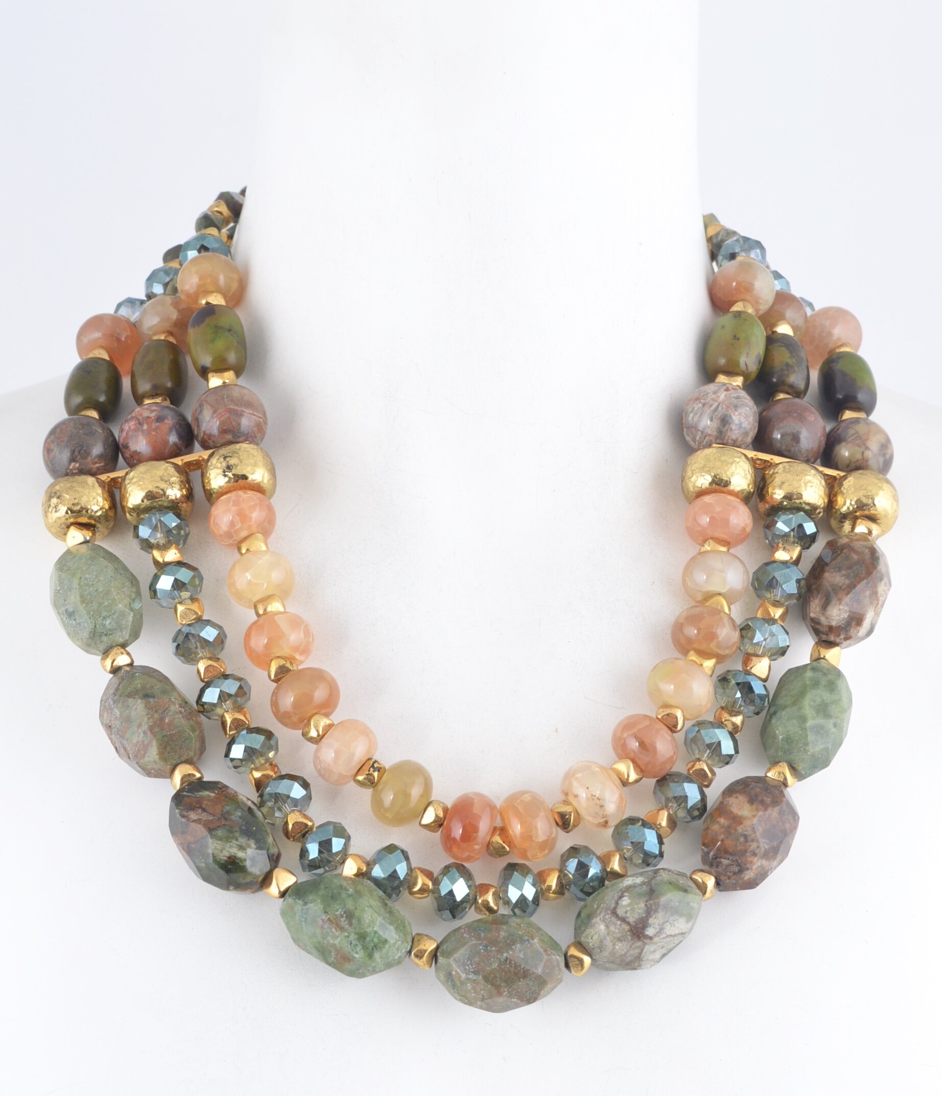 Agate Large Multi-Colour Necklace.