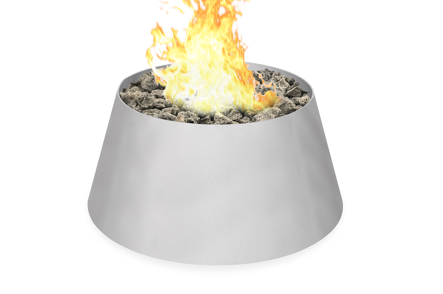 30 40 Inch Stainless Cone Gas Fire Pit, Soho Fire Pit