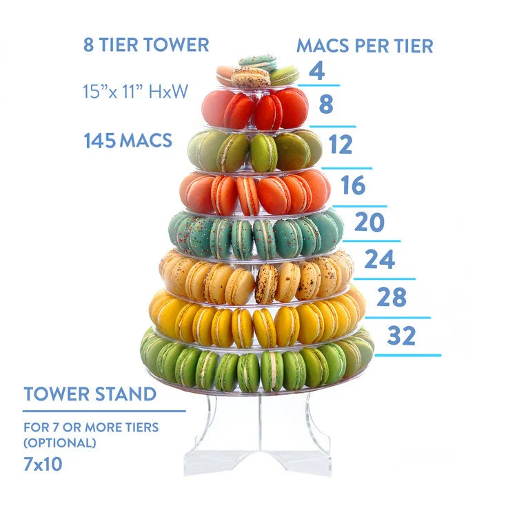 French Macaron Tower - Pick-Your-Mac Tower Macaron Display