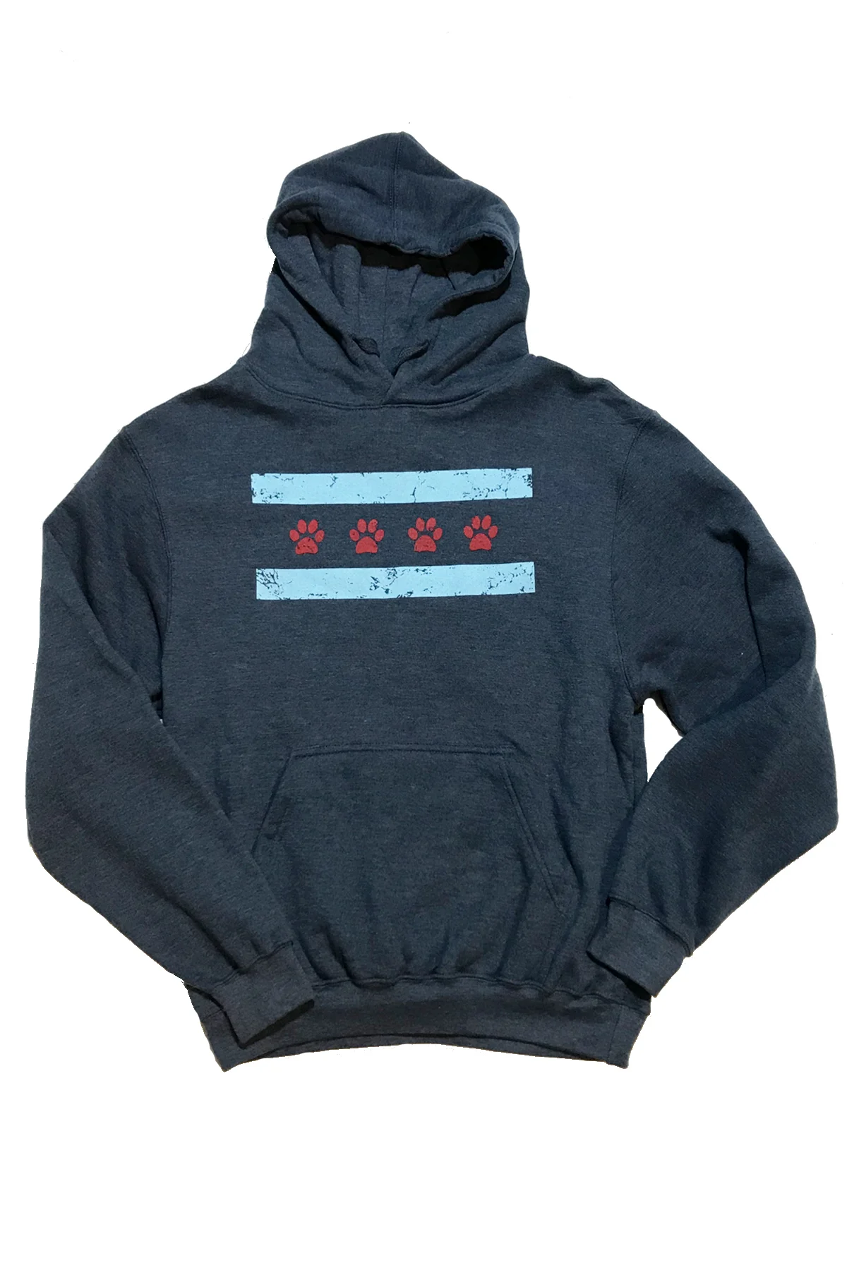 denim pullover hoodie