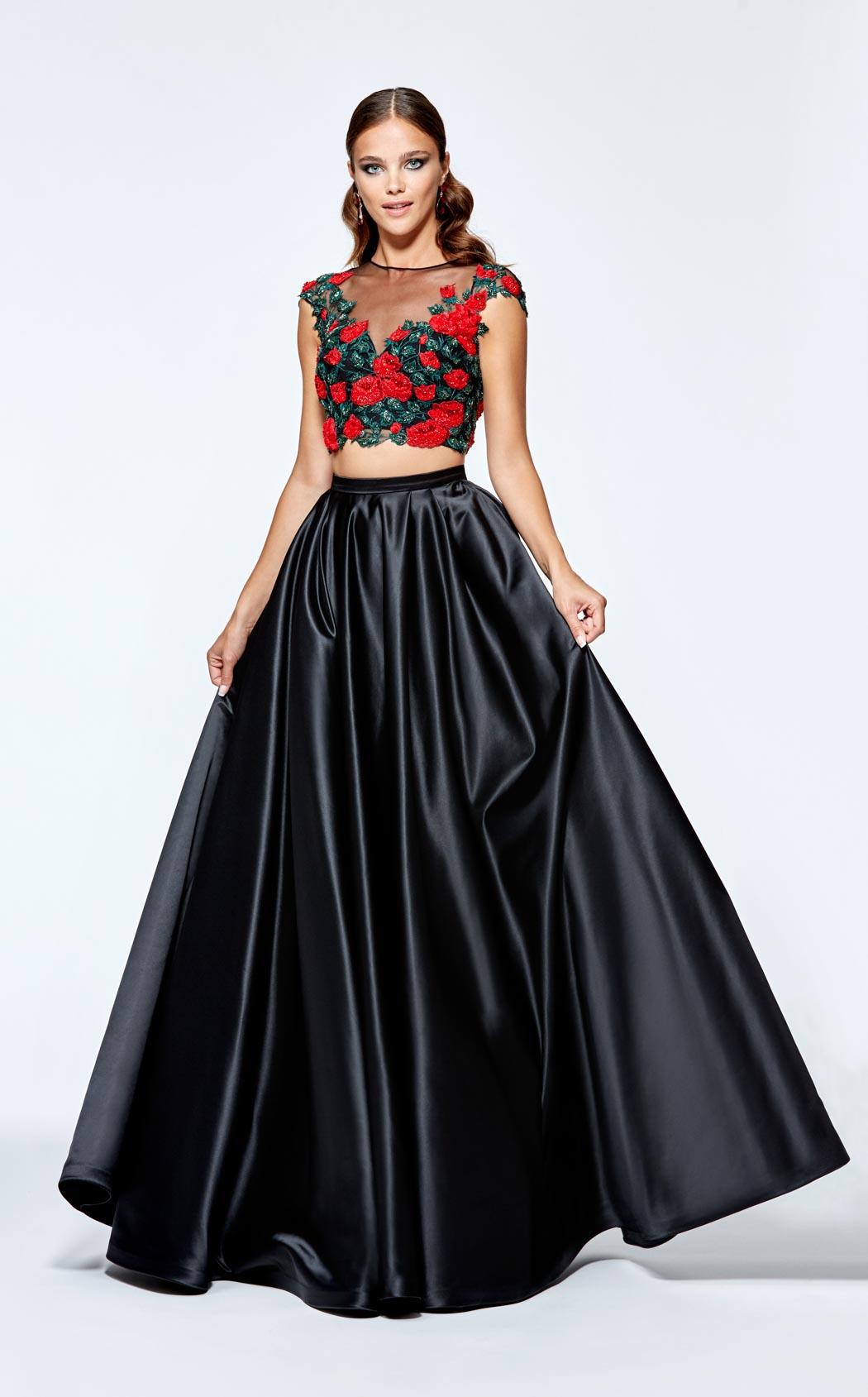 two piece evening dresses