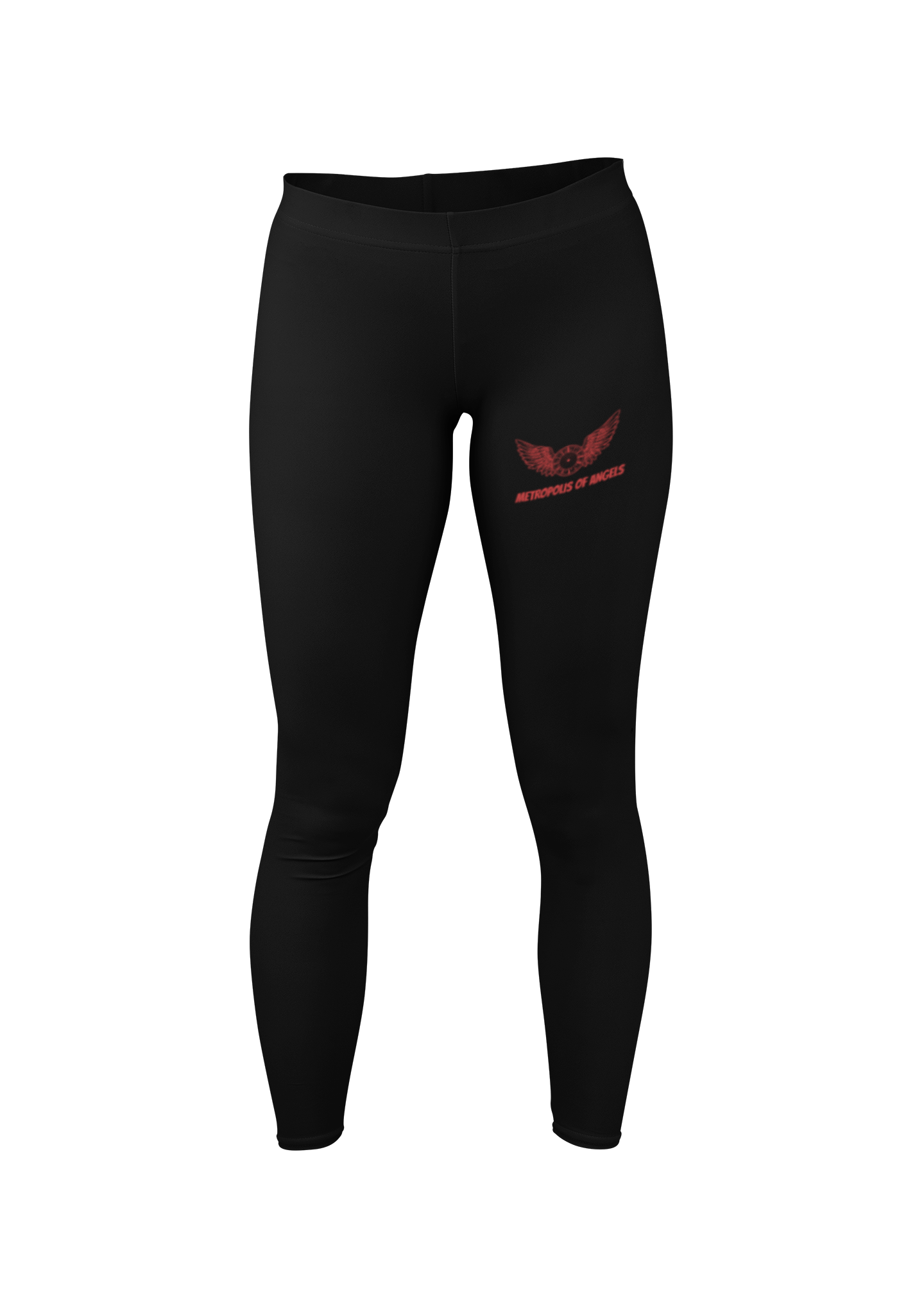Red And Black Sports Leggings