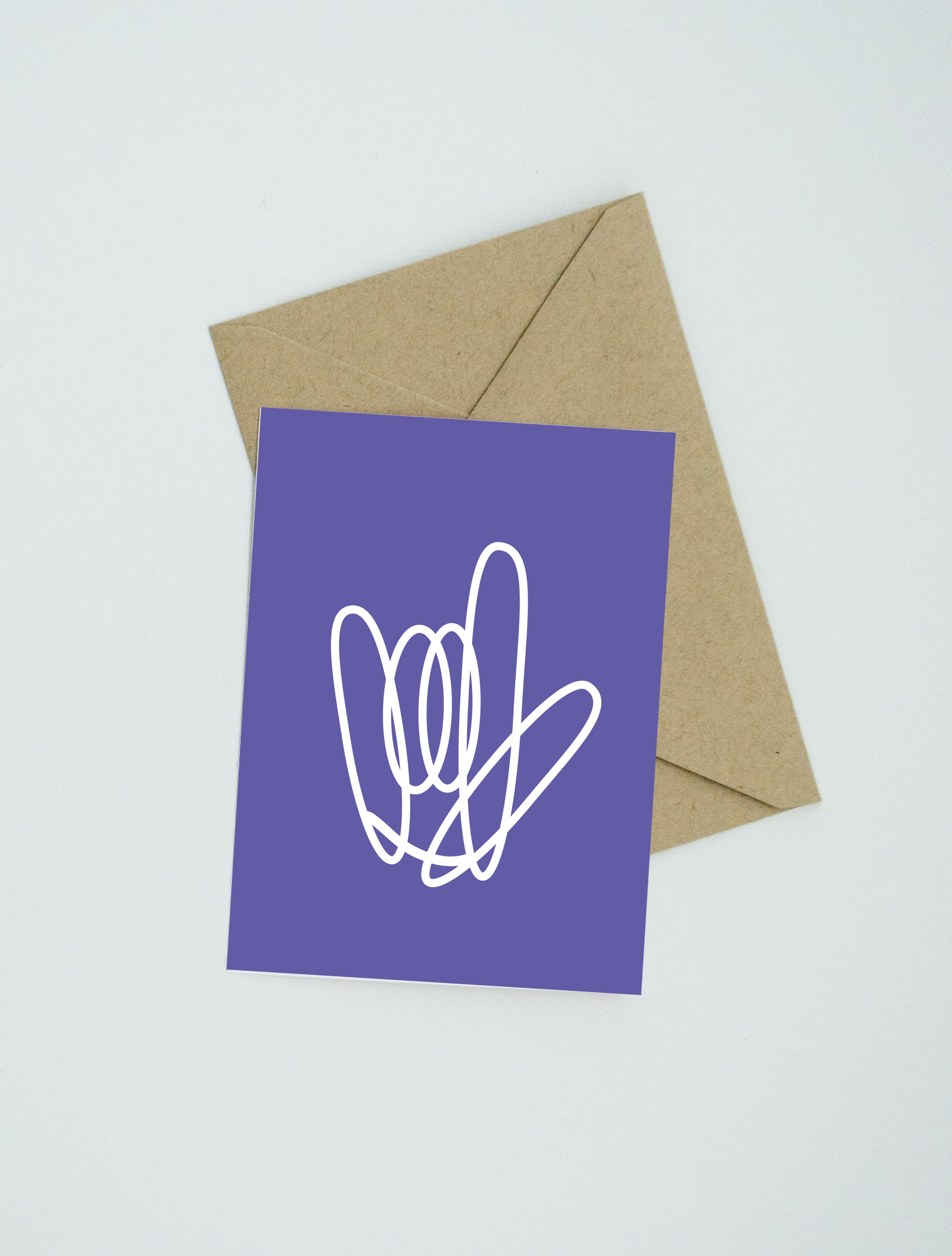 Mini I Love You Sign Language Art Flat Cards Set Of Four Give With Joy