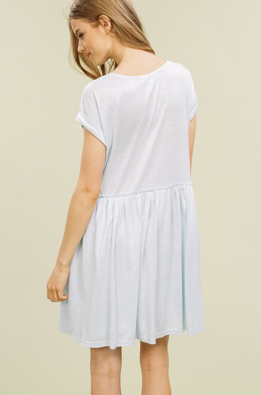 blue babydoll dress