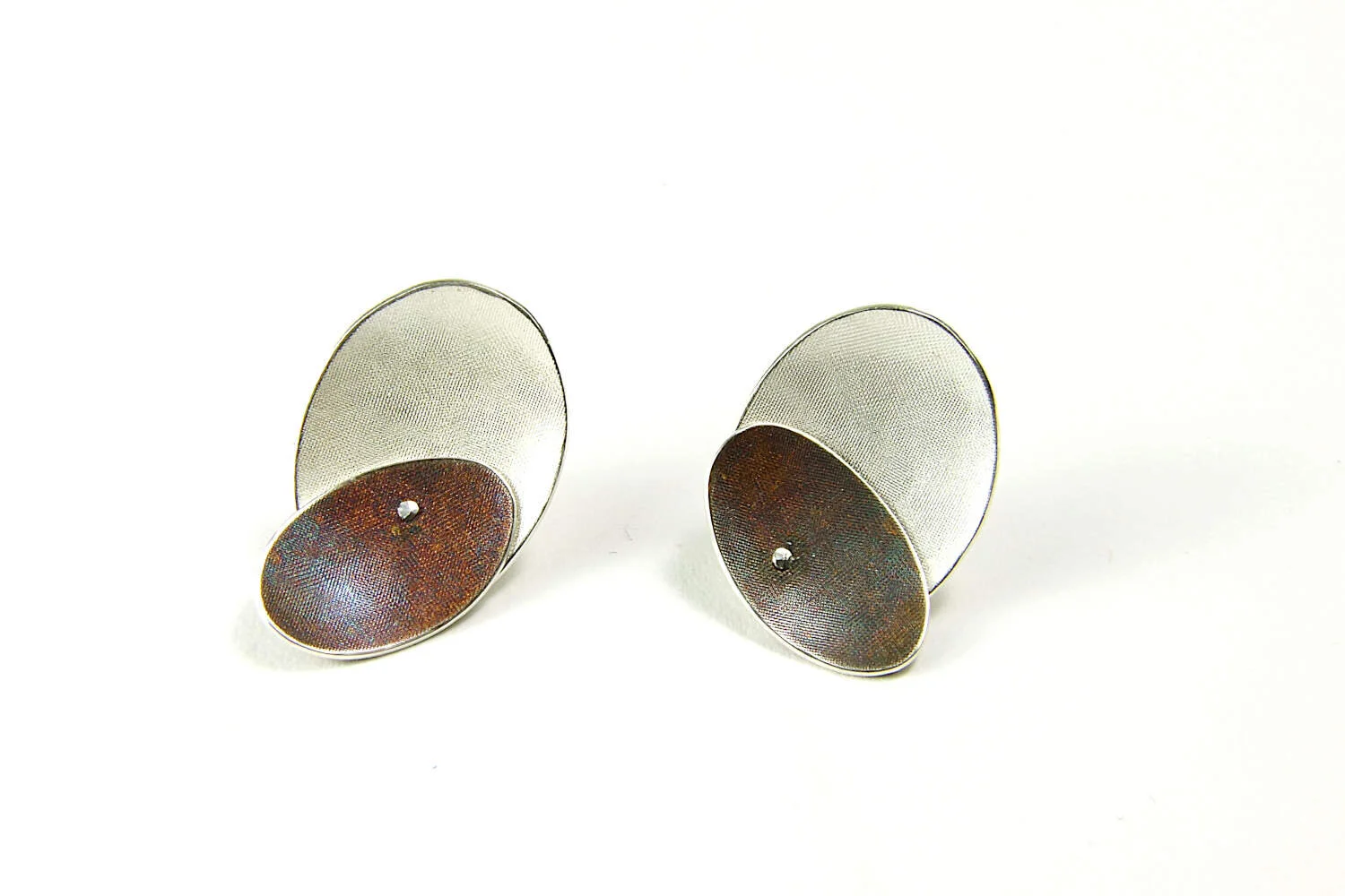 silver ear studs