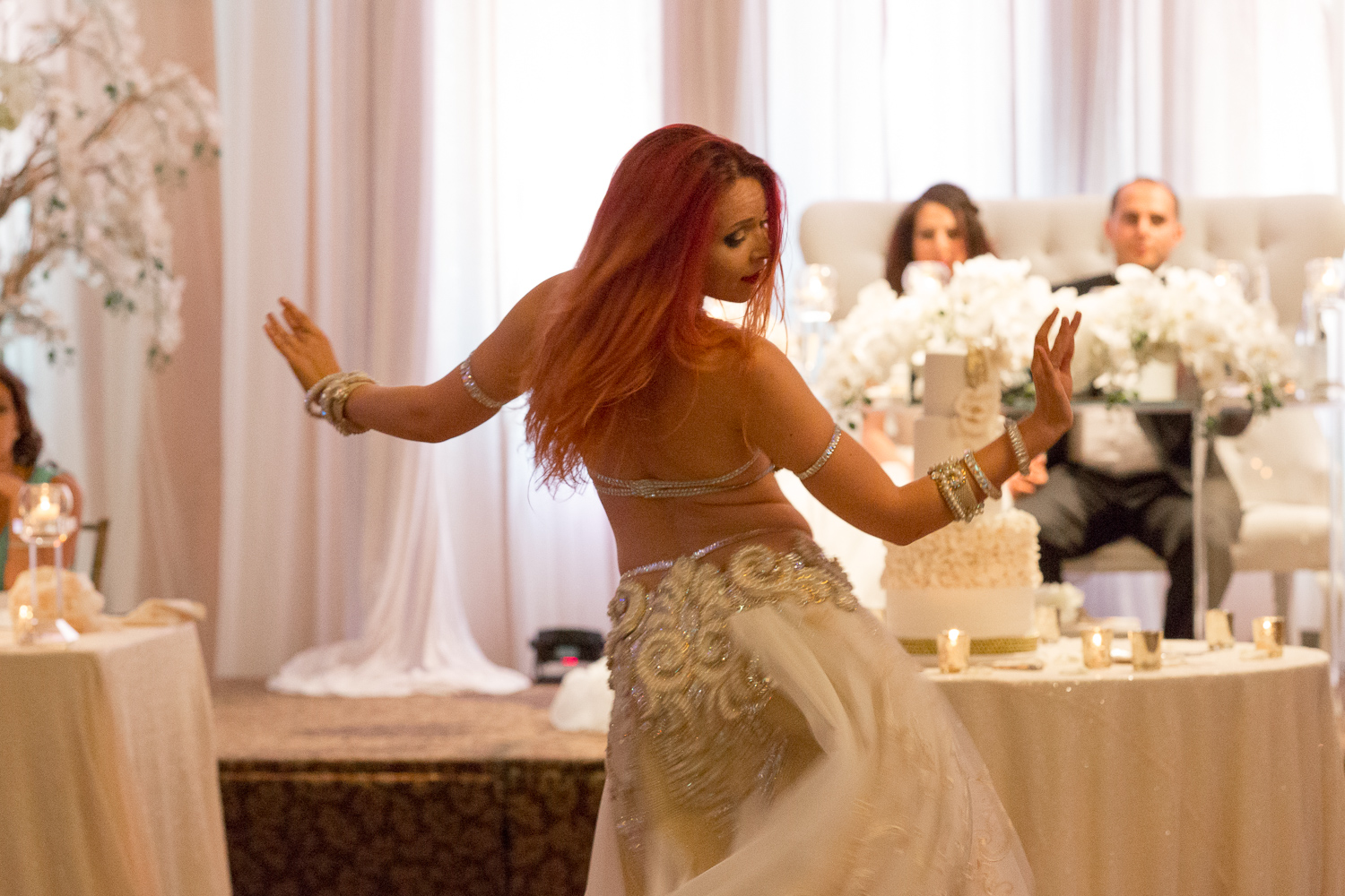 Belly dancer Iana. 婚礼表演在2016年7月多伦多。照片由Pedro Bonatto。