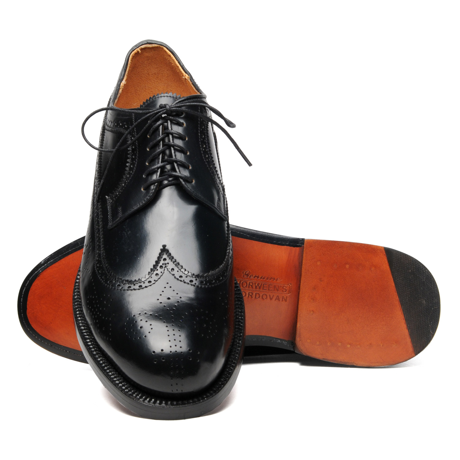 leather sole wingtip shoes