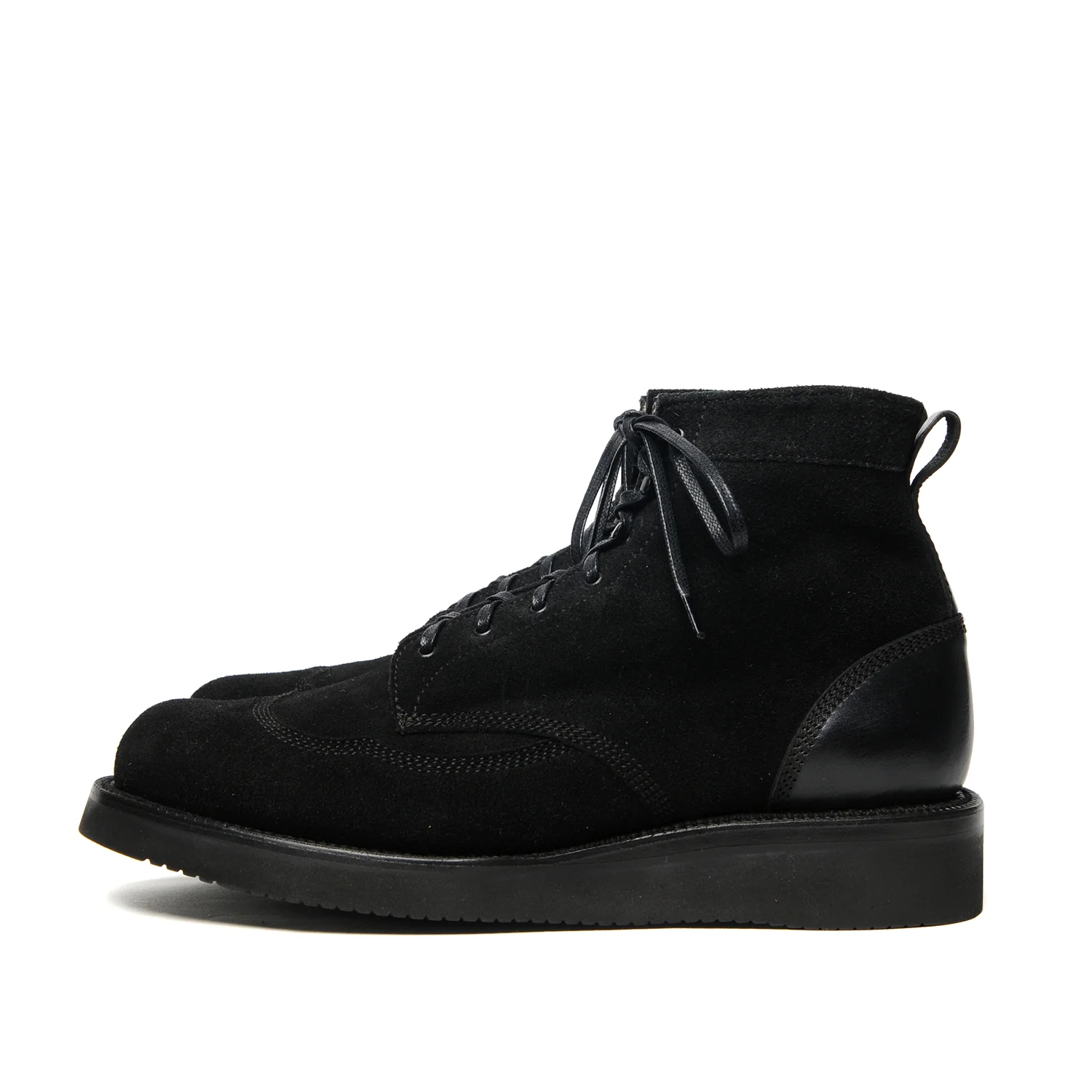 black suede work boots