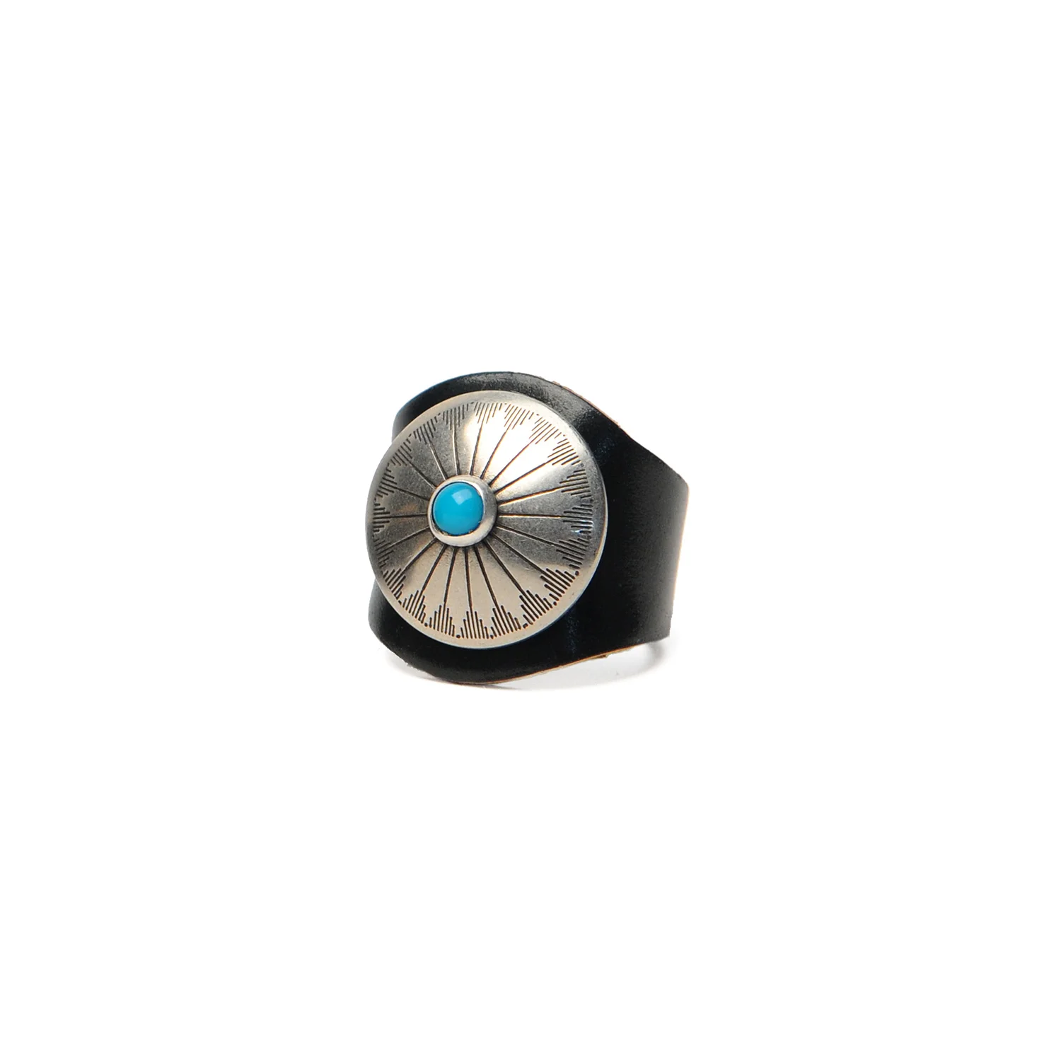 MG-LR13-LEATHER-RING-W-CONCHO- MG-LR13-LEATHER-RING-W-CONCHO-