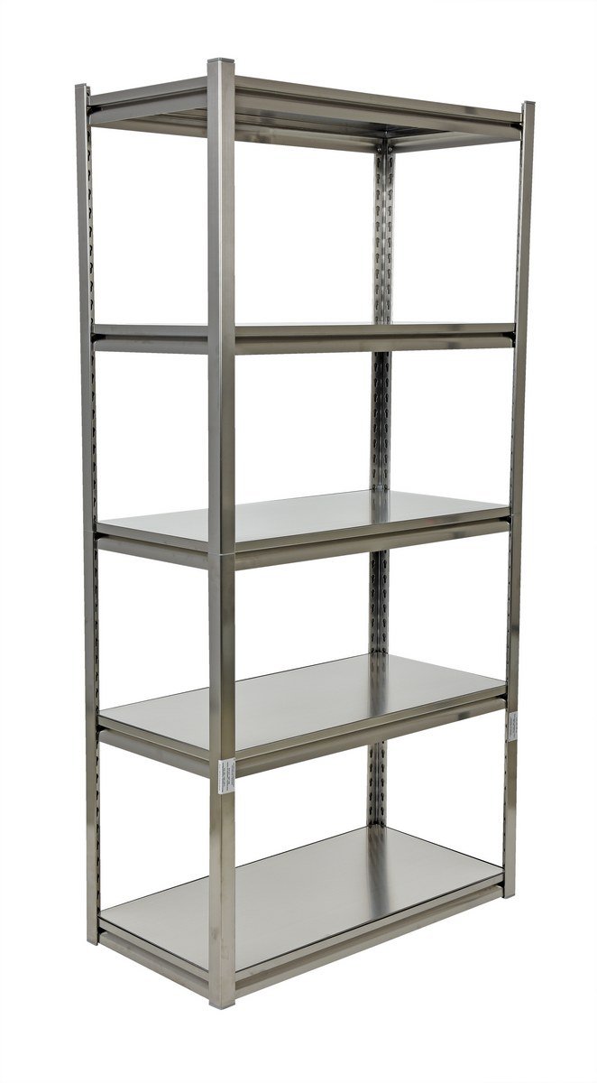 Stainless Steel Shelving with Rivets | Platforms and Ladders